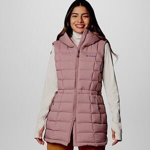 Columbia Size 1X Ardenwood Mid Length Hooded Down Vest